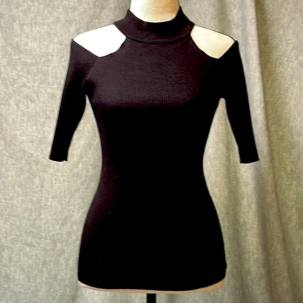 Daytrip Black Knit Off Shoulder